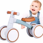 Baby Balance Push Bike Walker 4 Wheels Toy (Blue)