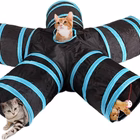 5 Way Cat Tunnel Toy Foldable With Bells