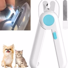 Pet Nail Clippers with LED Light - Professional Grooming Tool for Cats and Dogs