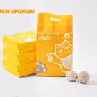 6 Packs Natural Biodegradable Clumping Cat Litter Absorbent Fragrance (36L)