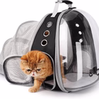 Cat Dog Carrier Hard Backpack Expandable Transparent Window