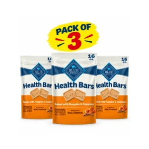 Blue Buffalo Health Bars Pumpkin & Cinnamon Dog Biscuits 16 oz – Pack of 3