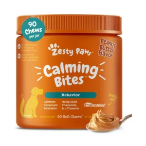Zesty Paws Calming Chews for Dogs 90 Count Stress & Anxiety Support