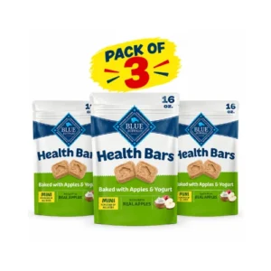 Blue Buffalo Health Bars Apples & Yogurt Mini Dog Biscuits 16 oz – Pack of 3