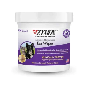 ZYMOX Advanced Enzymatic Ear Wipes for Dogs & Cats 100 Count
