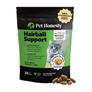 Pet Honesty Cat Hairball Support Chews – Hairball Control & Digestive Health