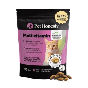 Pet Honesty Cat Multivitamin Crunchy & Creamy Chews with Omega-3