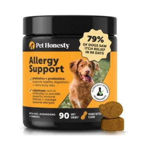 Pet Honesty Probiotics & Salmon Oil Dog Allergy Chews 90 Count
